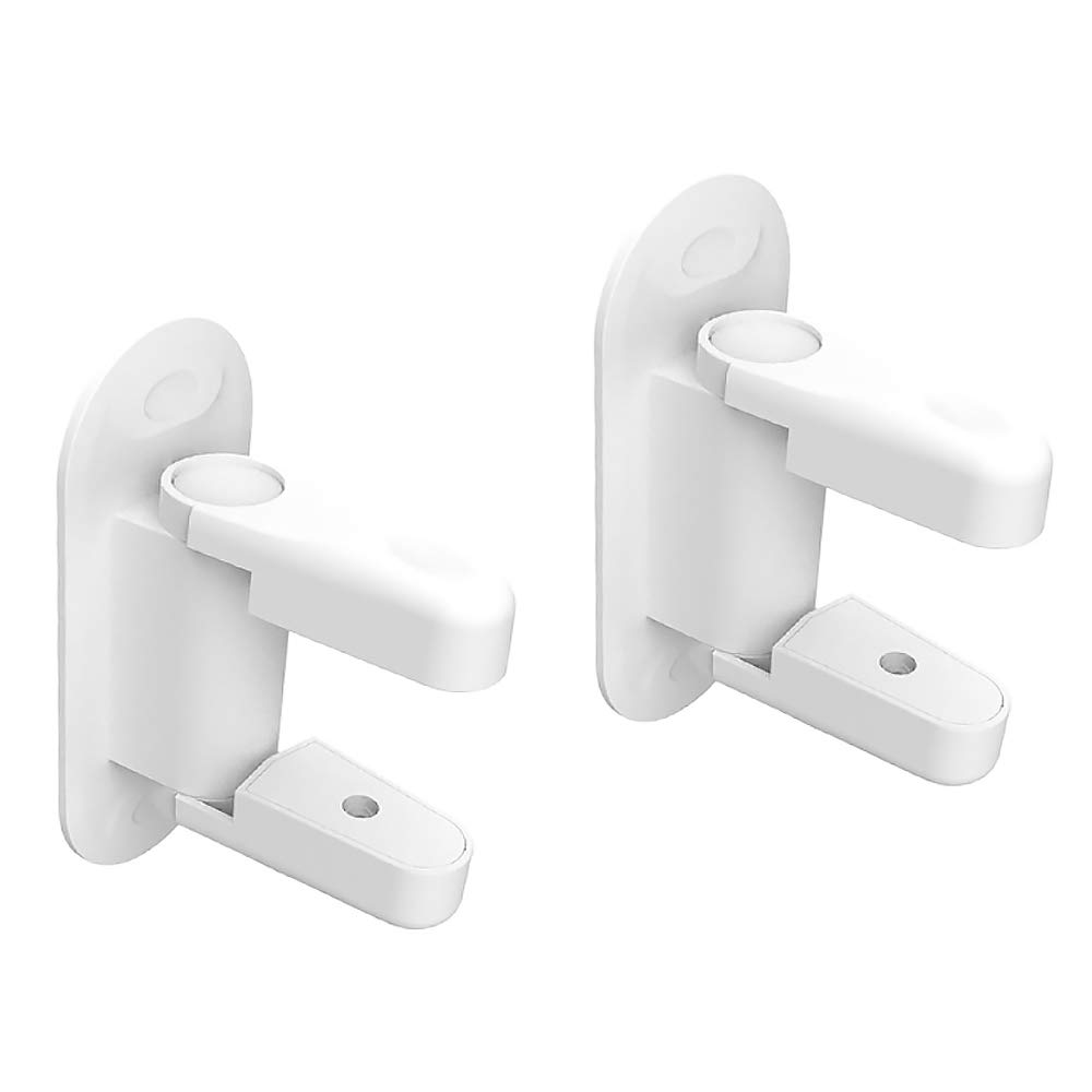 Door Lever Lock, ABS Child Safety Door Lock with 3M Adhesive, Anti-Lockout Child Proof Locks for Bedroom, Bathroom, Kitchen (Pack of 2, White)