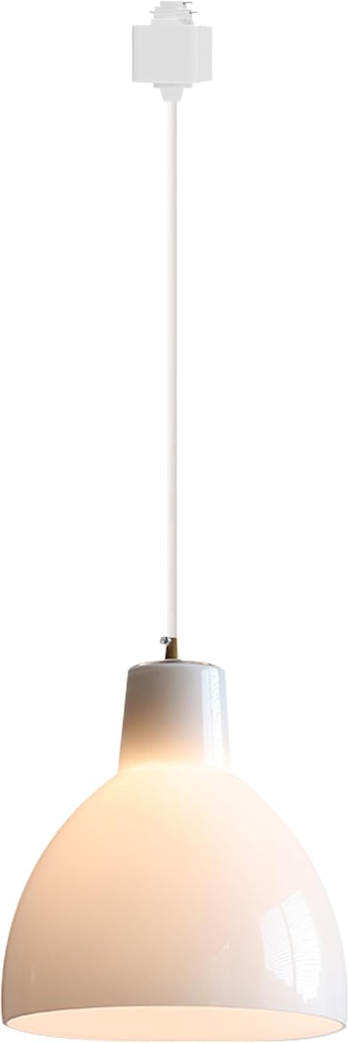 Kiven H-Type Track Lighting Pendants, 1-Light Modern Halo Track Lighting, H Track Pendant Lights for Kitchen Island Home Cafe, Cord length 39.4"