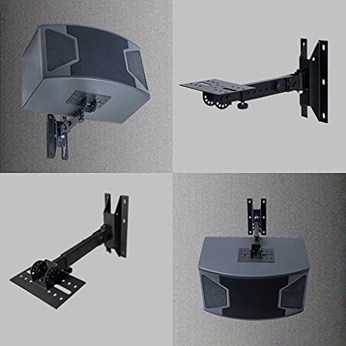 Soporte para Altavoz Metalico Negro Carga Pesada Diseño Robusto 8