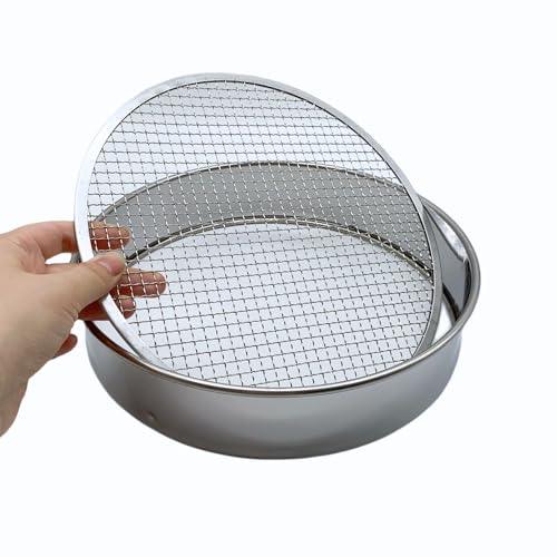 Set de tamices para suelo con 3 mallas de acero inoxidable miniatura 4