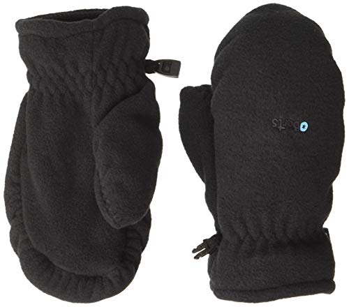Mitts Kids BARTS en polaire : gants garçon noir pour protéger les mains du gel