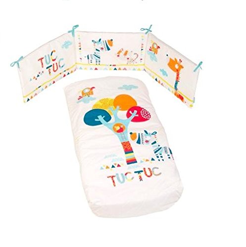 Tuc Tuc Baobab - Edredón + protector de cuna, 120 x 60 cm