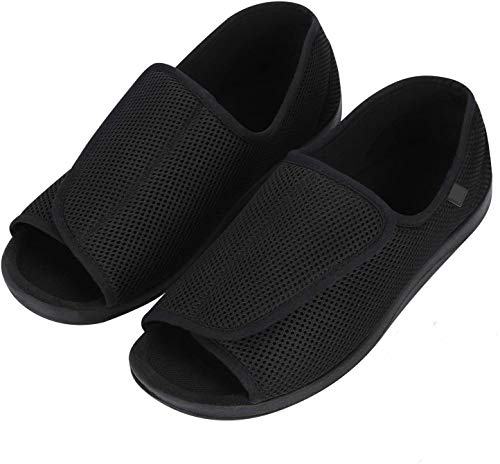 Chausson fermeture scratch homme adapté aux pieds gonflés et sensibles