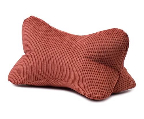 Gözze Capri, Coussin de Lecture Uni en Velours côtelé, rempli et Cousu