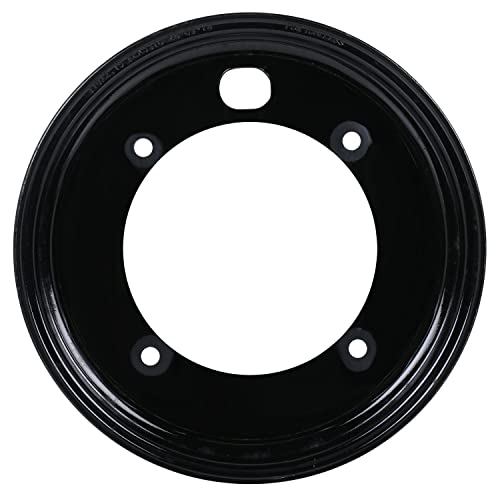 Image of Haran Wheel Rim Compatible For Yamaha Ray /Fascino (Black) (10 Inch)