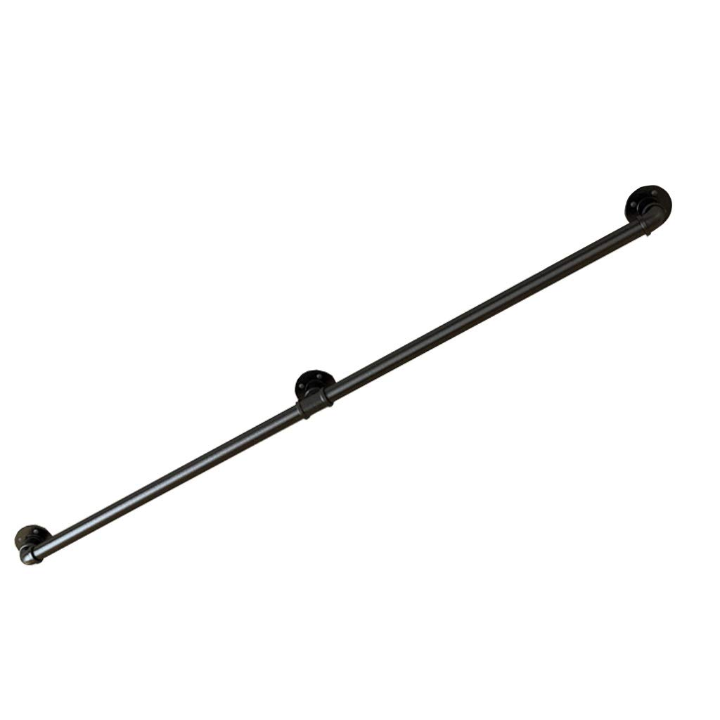 Rampe d'escalier industrielle noire NZPOST de 30 à 600 cm pour intérieur et extérieur