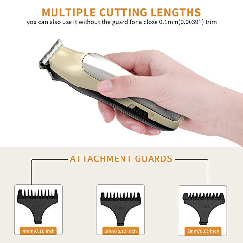 Hair Clipper - Liberex Professional Cordless Electric Fade Hair Trimmers Set Close Cutter, Rechargeable Wireless T-Blade Grooming Machine Beard Edger Kit for Men Kids Family Home with 3 Guide Combs
