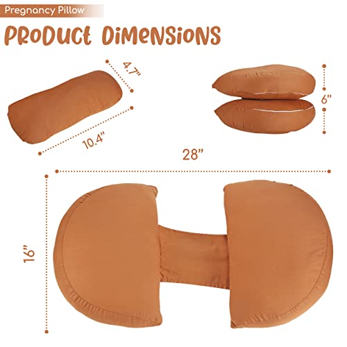 Cellah Pregnancy Pillows, Maternity Pillow For Pregnant Women. Side Sleeper Pregnancy Pillow To Support Back, Belly Bump, Hips, Legs During Pregnancy, Wedge Pillow For Sleeping, Washable Covers #TOP1