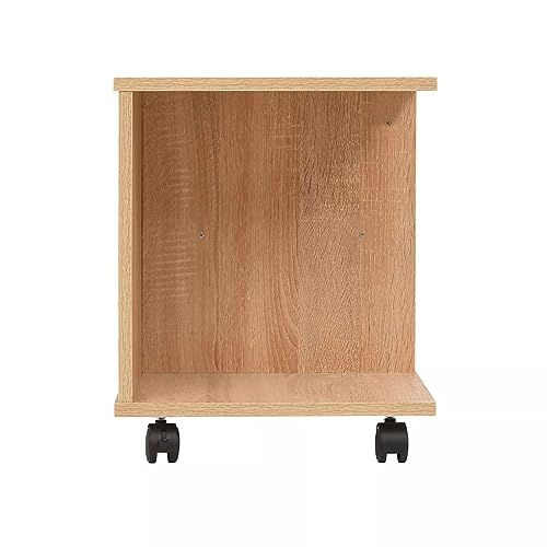 Table basse moderne pour petits espaces salon et bureau marron chêne - 6