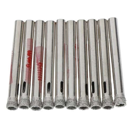 Juego de 10 brocas de diamante 6 mm para cerámica miniatura 1