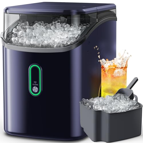 Silonn Nugget Ice Maker Countertop, Pebble Ice Makers with Crushed Soft Chewable...