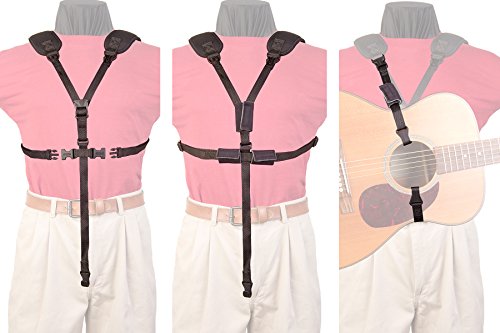 Neotech Acoustic Harness, Black, Regular Guitar Strap (8501162) #TOP4