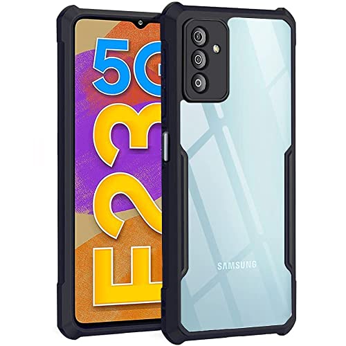 Image of Dashmesh Shopping Case Back Cover for Samsung Galaxy F23 5G Shockproof Bumper Crystal Clear | 360 Degree Protection TPU+PC | Camera Protection | Acrylic Transparent Cover for Galaxy F23 5G