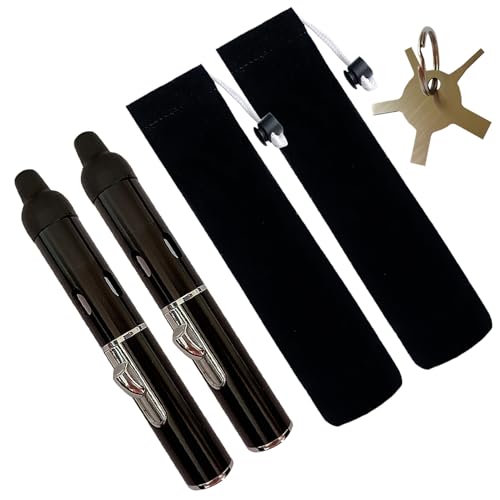Torch Lighter,Long Lighters Refillable Butane Fuel Jet Flame Pen Torch Adjustable Windproof Lighters(Gas Not Included) (2 Pack Black)