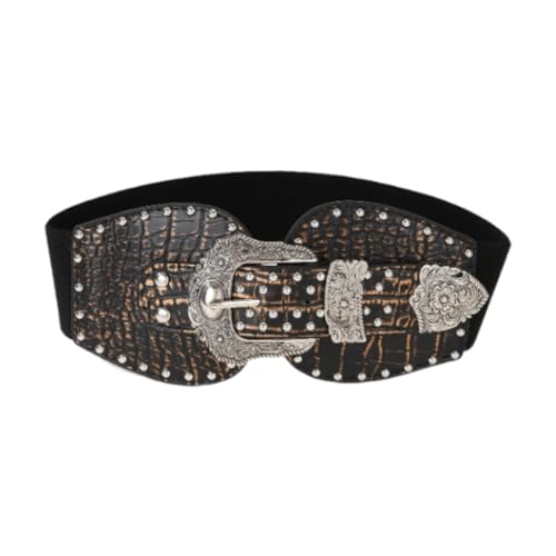 Elastic Waist Belt for Women Lady Stretch Belt for Shirt Clothing Accessory