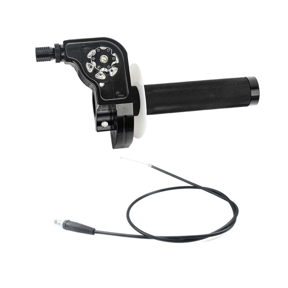 Moto Poignée Poignées D'accélérateur Universelles en Aluminium À Torsion Rapide M10 X 1.5, Guidon Gaz Rotatif De 22mm pour Moto