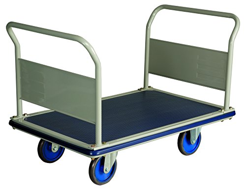 金沢車輛 低床型両ハンドル固定式特大型スチール台車 NHT-503E