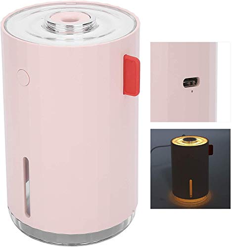 Mini humidificateur portable USB rose pour bureau et chambre de bébé