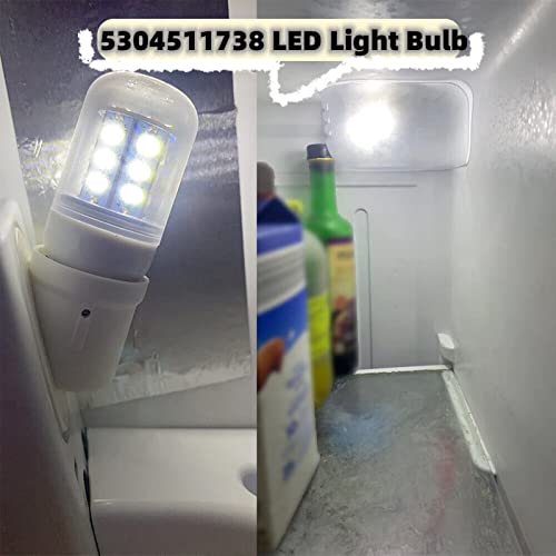 5304511738 Led Light Bulb Refrigerator Replace Ps12364857 Ap6278388 4584444 Kei D34L Refrigerator Led Bulb For Frigidaire Electrolux Kenmore Refrigerator Parts & Accessories - Wattage:3.5W - 2 Pack #TOP6