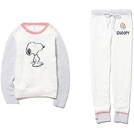 Amazon Co Jp スヌーピー もこもこ パジャマ ルームウェア レディース パープル 冬用 Peanuts ホビー
