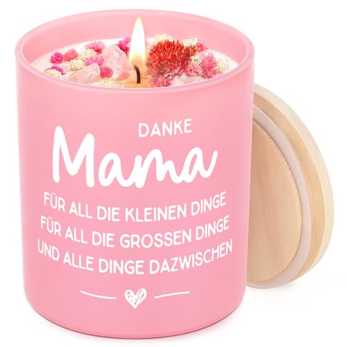 Geschenke für Mama Beste Mama Geburtstags Geschenke für Frauen Mutter Geschenk von Tochter Sohn 10oz Lavendel Duftkerze