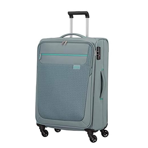 American Tourister Sunny South Equipaje- Maletas, Spinner M (67 cm - 64.5 L), Grau (Grey)