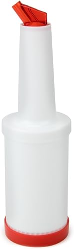 Miniatura 4 de Botellas de jugo de barra de 32 onzas (azul)  Contenedores para almacenar y verter para bar  Vertedores de jugo de plástico para barman, botellas