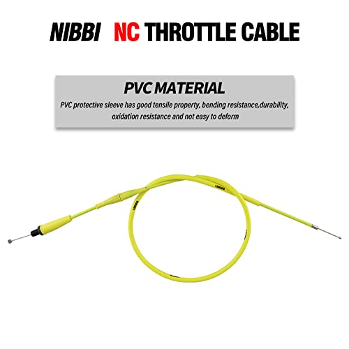 Image of NIBBI Throttle Cable 40.3 inch, Universal Replacement Motorcycle 102.5cm Adjustable Throttle Cable, For Dirt Bike Pit Bike YAMAHA Kawasaki Honda Apollo Motocross