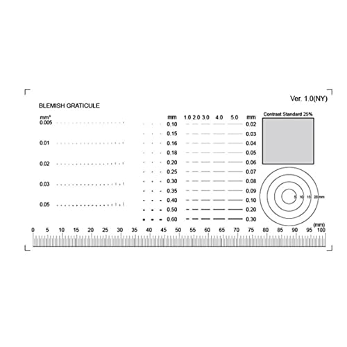 顕微鏡観察 顕微鏡測定ツール、汚れカード、マイクロメータ校正(105x55mm)