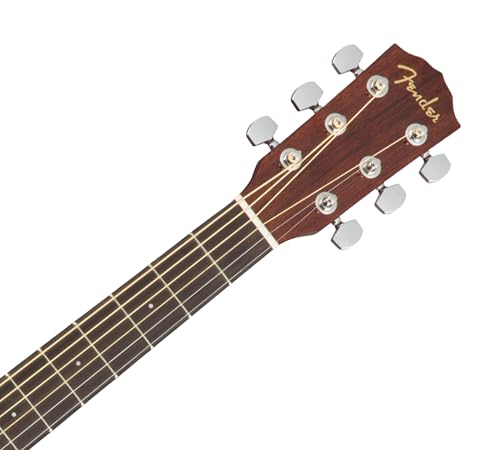 Fender CD-60S Solid Top Dreadnought Acoustic Guitar - Natural Bundle with Gig Bag, Tuner, Strings, Picks, and Austin Bazaar Instructional DVD