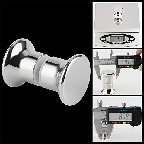 Alise Xls400Sb-C Shower Glass Door Knob Bathroom Round Back-To-Back Handle Pull,Solid Sus304 Stainless Steel Polished Chrome Finish #TOP4