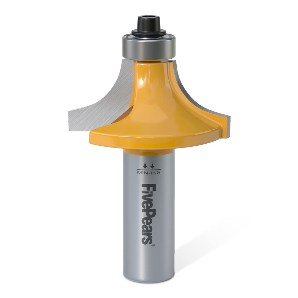 FivePears 1/2 Inch Radius Round Over Router Bit — image 1