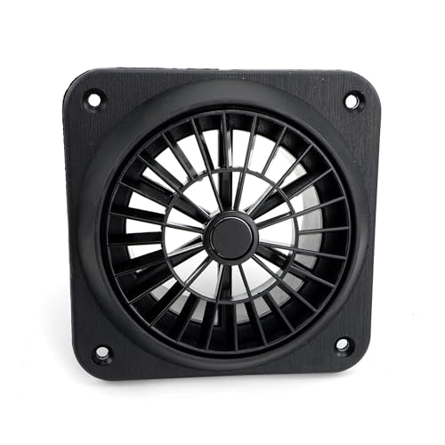 TVKSIPAR 60mm 75mm Adatto for Riscaldatore Diesel Condizionatore Condotto Presa d'Aria con Ventola Nero Adatto for Webasto Auto Camion Camper Van(60mm)