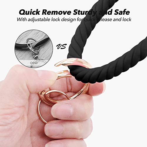 Idakekiy Key Chain, Silicon Wristlet Keychain Bangle Keyring Bracelet Holder For Women Girl #TOP4