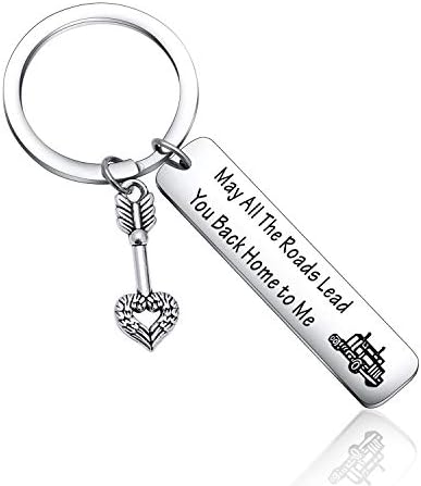 Truck Driver Keyring Daughter Keychain Son Gift Boyfriend Keychain Valentines Gift Girlfriend Gift Father Keychain Best Friend Keychain Wife Gift Bestie Gift Mom Gifts Husband Gift (Trucker Keyring)