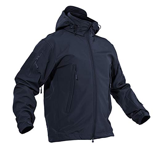 Tactical Jackets for Men Tactical Jackets for Men Waterproof Windproof Jackets Hiking Camping Tactical Jackets Army Coat Navy