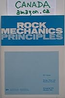 Rock Mechanics Principles (Monograph / CANMET) 0660109336 Book Cover