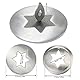 Amindz Kerzenlöcher,Edelstahl-Kerze Feuerlöscher Abdeckung,Hexagramm-Kerzendeckel,Kerzen Löschhütchen zum Sicheren Löschen von Kerzendochten, Geschenk für Kerzenliebhaber (Ø55mm