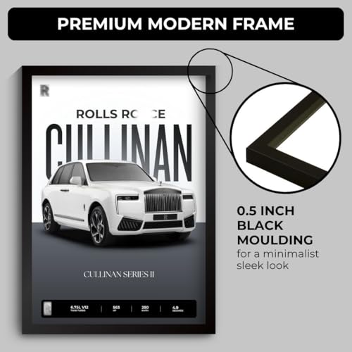 Image of Funk You Store Rolls Royce Cullinan Poster | Framed Poster of Rolls Royce Car A4 Sized (31 x 23 cm) for Wall, Gift for Boys, Car Posters | Supercar Luxury Frames Hanging, Room Decor, Gifting (F 059)