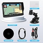 GPS Navigator for Car Truck RV, 9 inch Touch Screen Latest 2025 Map, Real Voice Spoken Turn-by-Turn Direction Reminding Navigation System for Cars, Vehicle GPS with Speed and Red Light Warning (Black) - Image 5