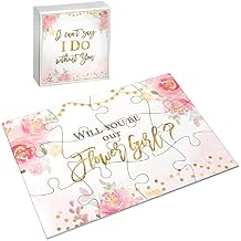 Lillian Rose Gift, Will You be Our Flower Girl Puzzle, One Size, Pink GW650 FG