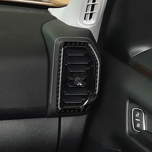 Image of 4PCS Car Carbon Fiber Dash Air Conditioner Outlet Vent Decal Cover Trim for Ford Bronco Sport 2021 2022 2023 2024 Interior Accessories