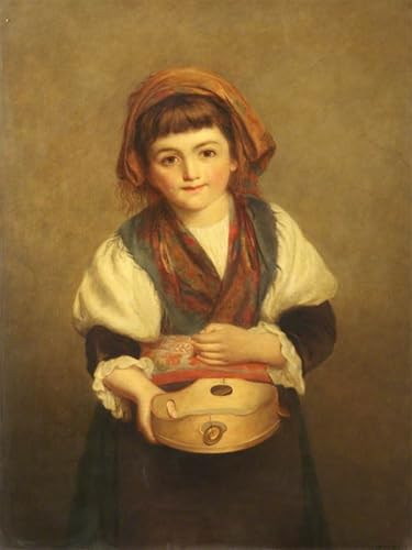 Impression sur toile Le mendiant le plus doux William Powell Frith reproduction d'art 60x90cm