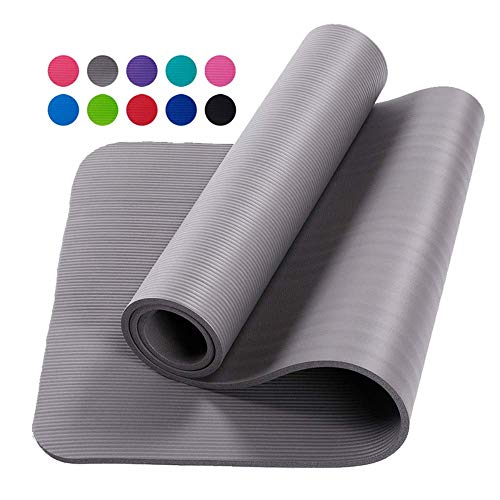 AGKupel Yoga Mat Extra Thick Hypo-allergenic Yoga TPE Mat Non-Slip Exercise Mat with Carry Strap for Yoga, Pilates, and Gymnastics Mat - 183cm x 61cm x 1cm