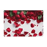 Photo Gallery wxwjshmgc targa in metallo con stampa di petali di rosa rossa, divertente targa in metallo, decorazione da appendere alla parete, 30,5 x 20,3 cm Photo Gallery wxwjshmgc targa in metallo con stampa di petali di rosa rossa, divertente targa in metallo, decorazione da appendere alla parete, 30,5 x 20,3 cm