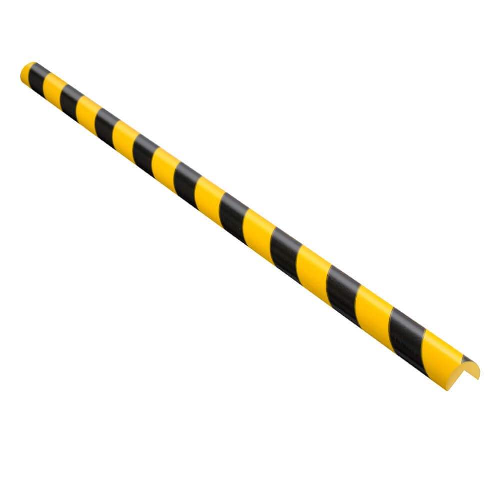 BIGPACK 10 x KNUFFI Eckschutzprofil Typ A, selbstklebend, gelb/schwarz, 1 m, Art.-Nr. 609767 | Kantenschutzprofil | Eckschutzprofil | Schutzprofil