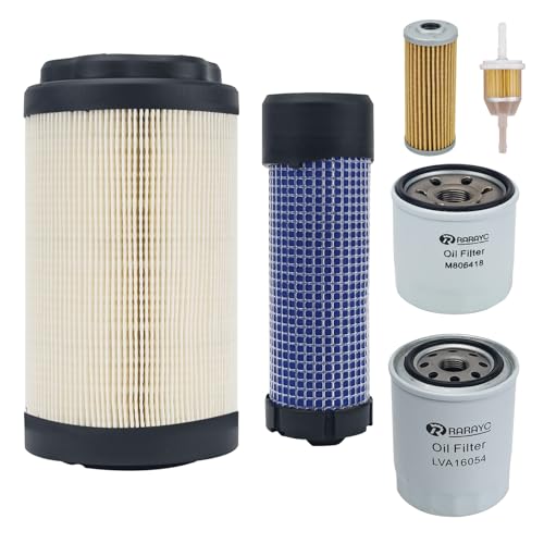 RARAYC Tractor Filter kit Compatible with John Deere 1025R 1023E 1026R 2025R 2026R Tractor Maintenance Replaces Part Number MIU804763、M806418、LVA16054、AM116304、LVU34503