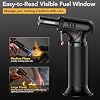 Sondiko Butane Torch Lighter with Visible Fuel Window, Refillable Soldering Torch with Adjustable Flame for Welding, Resin Art, Industrial (Butane Gas Not Included) #1