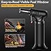 Sondiko Butane Torch Lighter with Visible Fuel Window, Refillable Soldering Torch with Adjustable Flame for Welding, Resin Art, Industrial(Butane Gas Not Included)