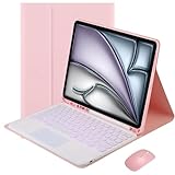 [CLAVIER AMOVIBLE MAGNÉTIQUEMENT] Le clavier Bluetooth avec étui magnétique peut être détaché et rangé séparément, transformant votre tablette en un ordinateur portable en une seconde.